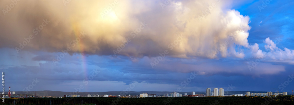 Dawn clouds over the metropolis of early sunset 9 Dawn clouds over the metropolis of early sunset 9