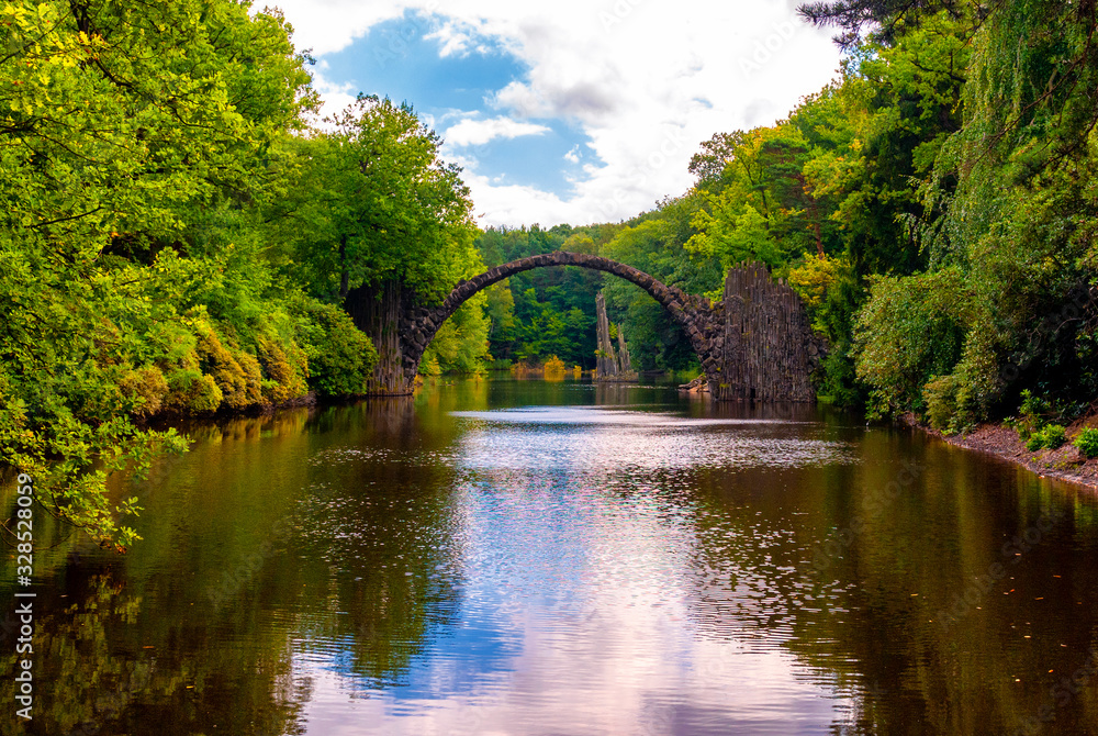 Rakotz bridge in the Rhododendron Park near Kromlau, Saxony Rakotz bridge in the Rhododendron Park near Kromlau, Saxony
