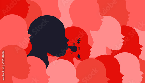 whistleblower employee concept, vector illustration