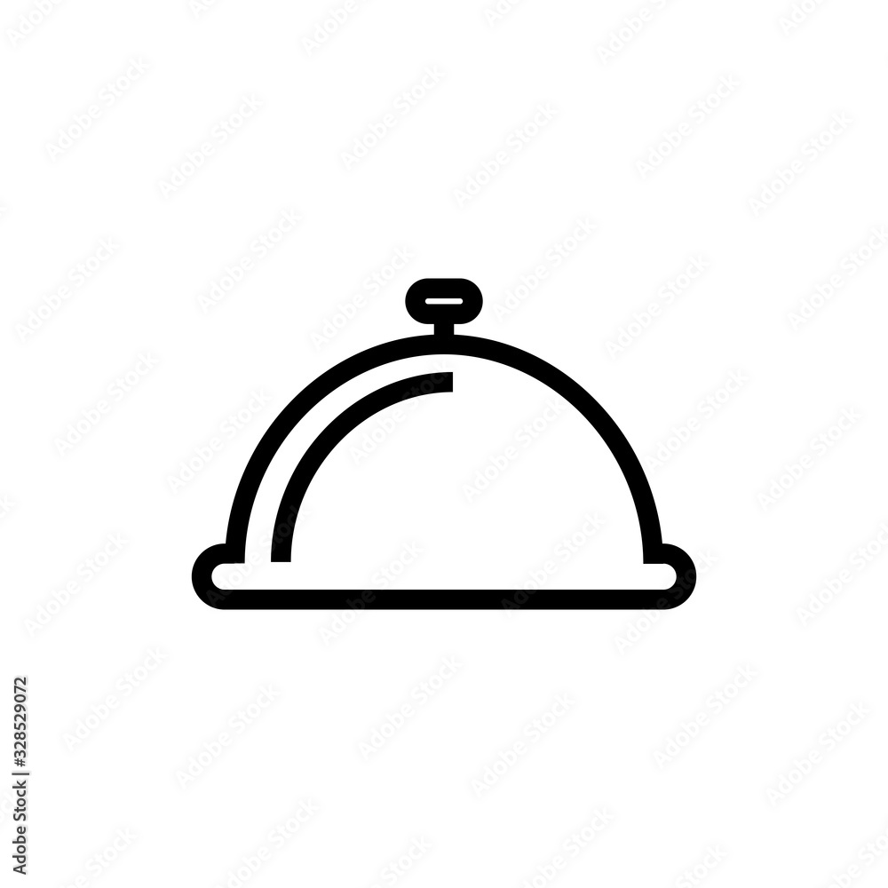Obraz premium tray food icon vector template