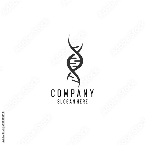 DNA Logo Design Concept Vector. Creative DNA Logo Template. Icon Symbol, Idea logo design inspiration