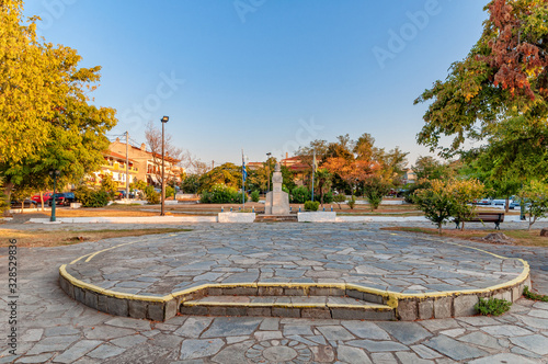 Kallithea, Greece - September 04,2019: Famous park in Kallithea, Greece.