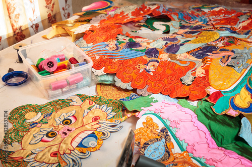 Wallpaper Mural Silk Thangka workbench Torontodigital.ca