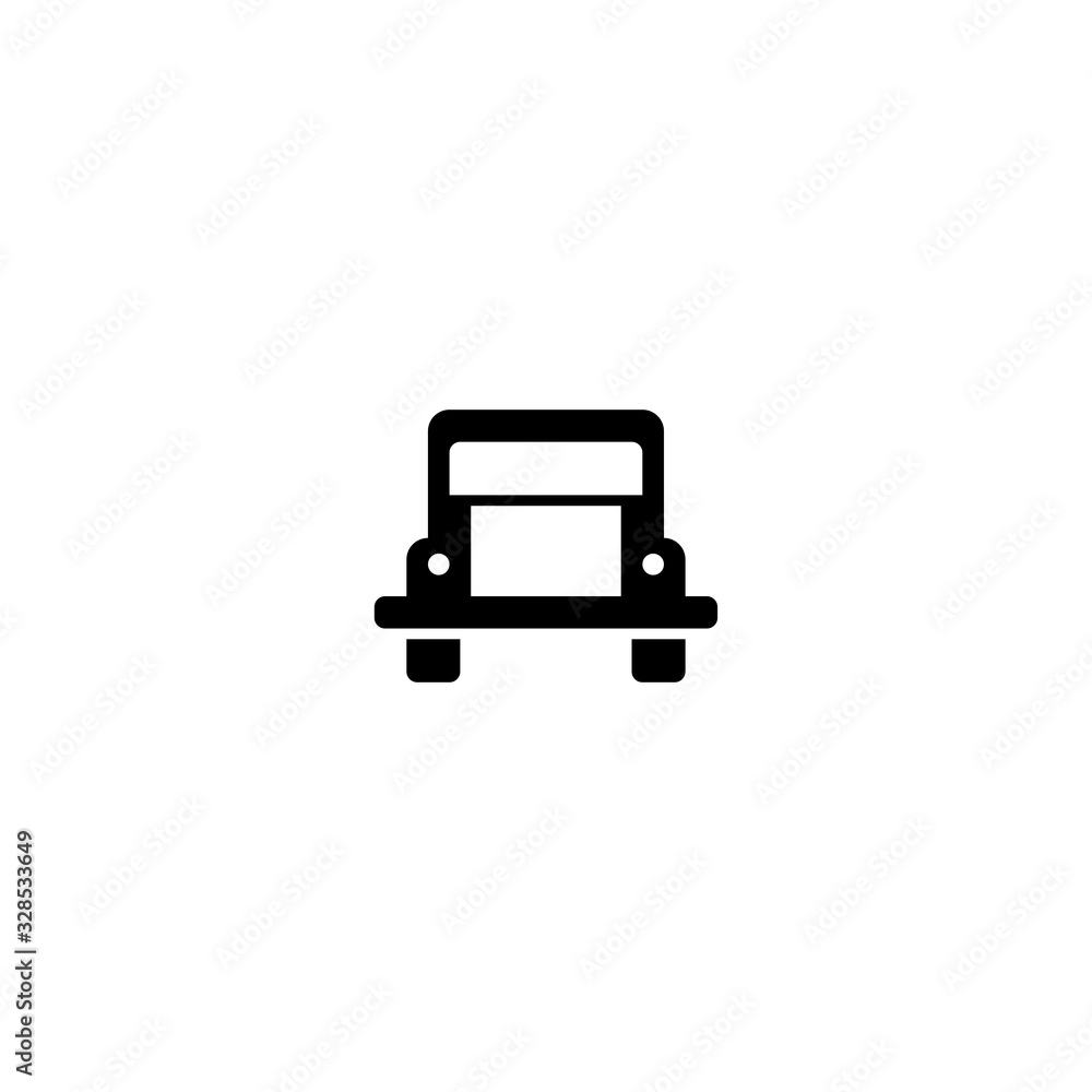 Truck icon. Cargo symbol. Transportation symbol. Logo design element