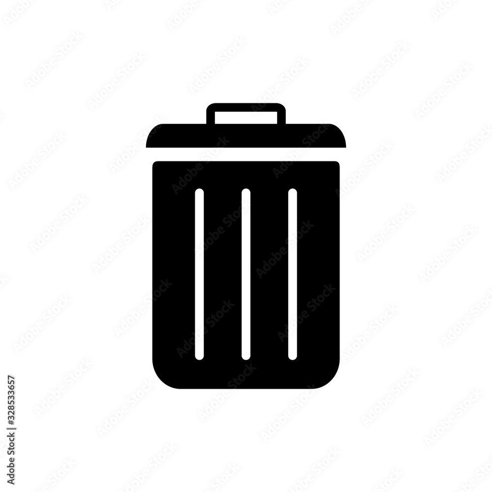 trash can icon vector template trash can icon vector template