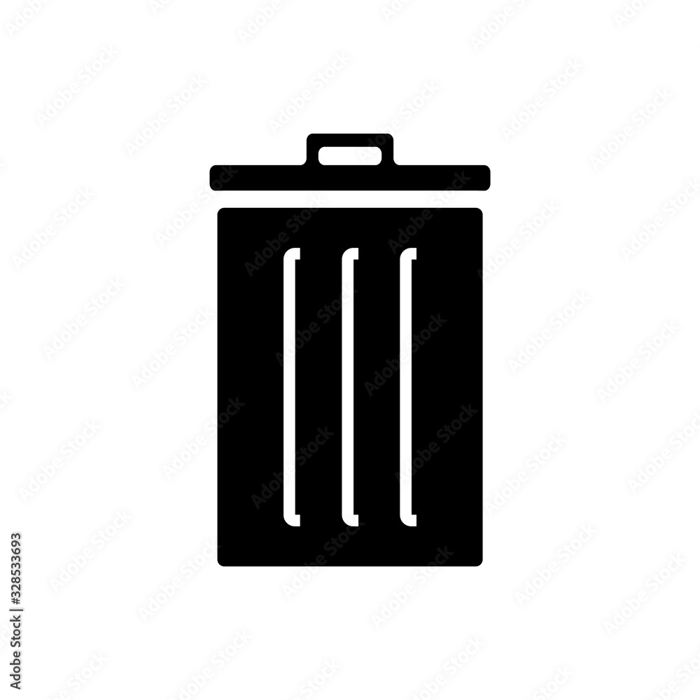 trash can icon vector template trash can icon vector template