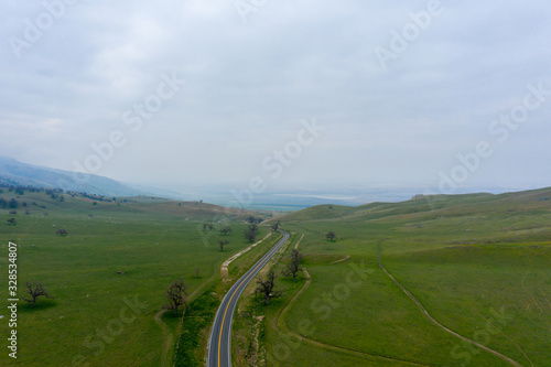 Vast green landscape in Arvin California photo