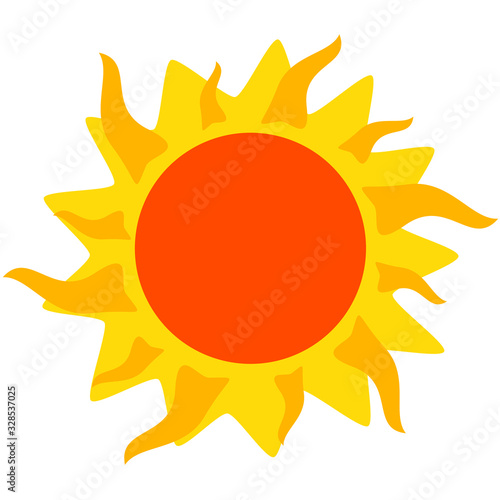 vector illustration of sun