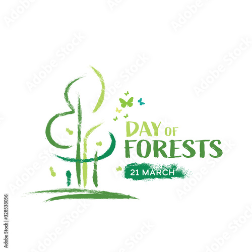 International Day of Forests Logo design template