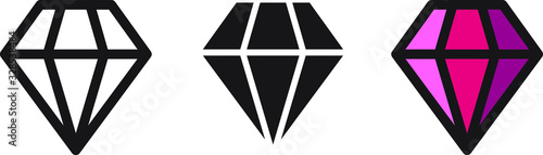 diamond icon, Durable icon, vector