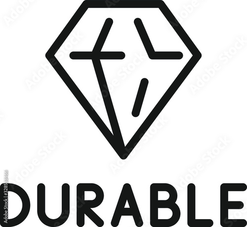 diamond icon, Durable icon, vector