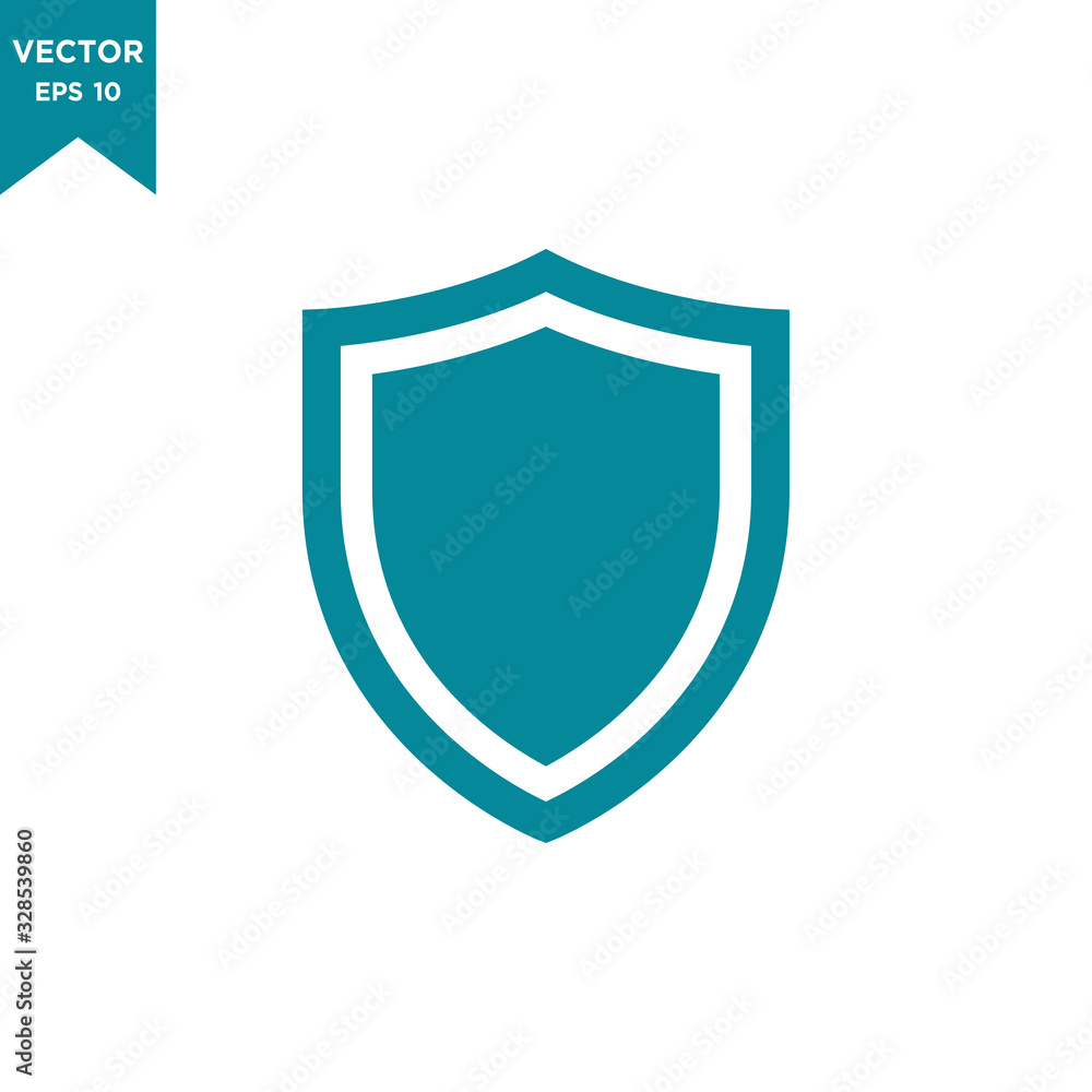 shield icon vector logo template in trendy flat design shield icon vector logo template in trendy flat design