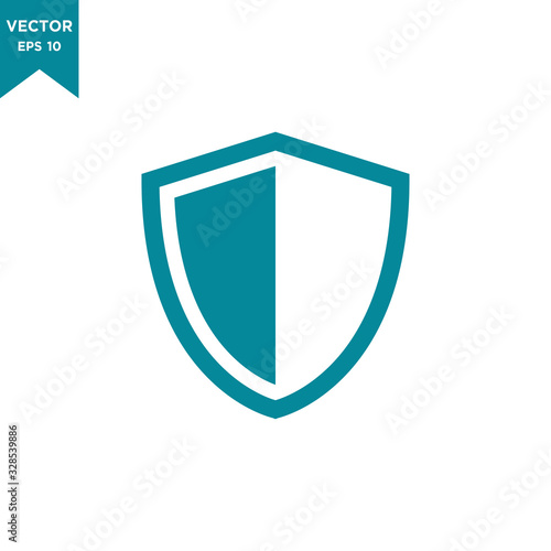 shield icon vector logo template in trendy flat design Free Download shield icon vector logo template in trendy flat design - GFXLoad