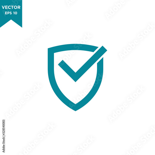 shield icon vector logo template 