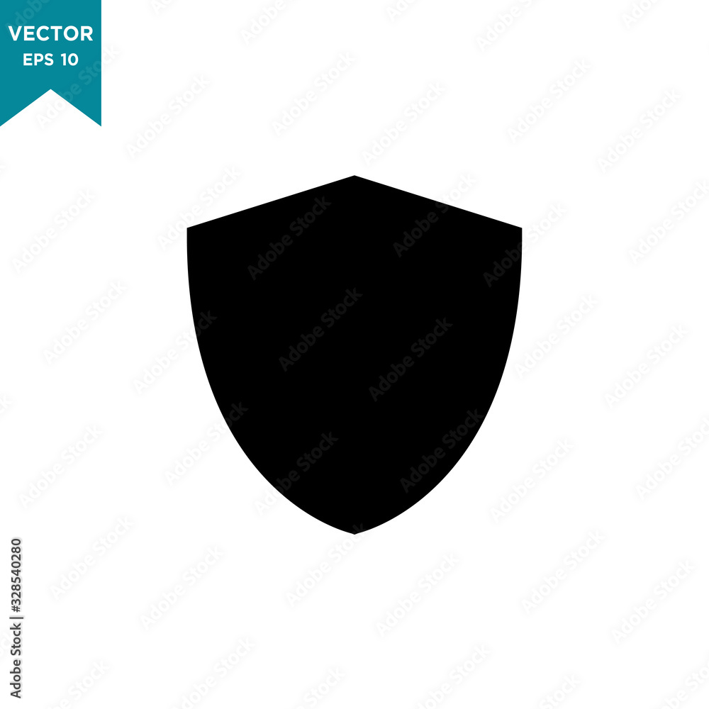 shield icon vector logo template in trendy flat design shield icon vector logo template in trendy flat design