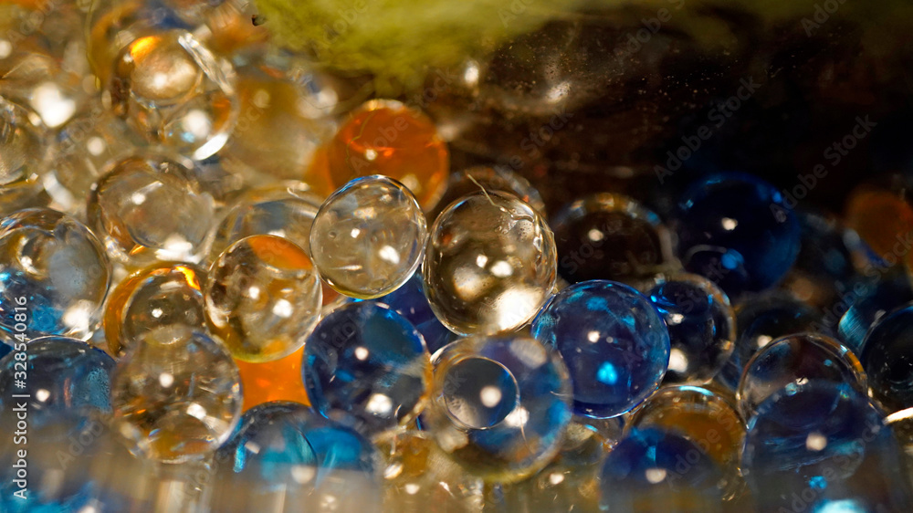colorful small water pearls for the decoration