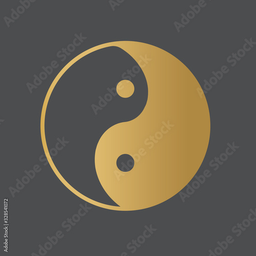 yin yang taoism symbol- vector illustration