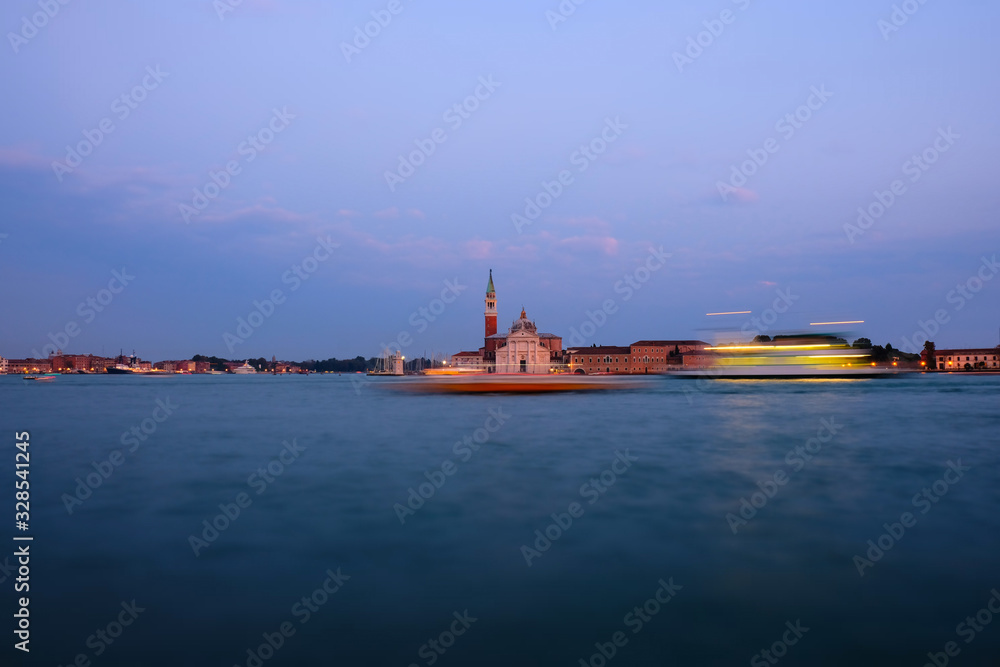 San Giorgio Maggiore skyline panorama, Venice, Italy