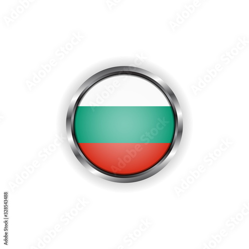 Abstract button with stylish metallic frame. Bulgaria flag vector illustration Free Download Abstract button with stylish metallic frame. Bulgaria flag vector illustration - GFXLoad