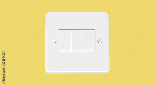 Vector Isolated Illustration of a Light Switch