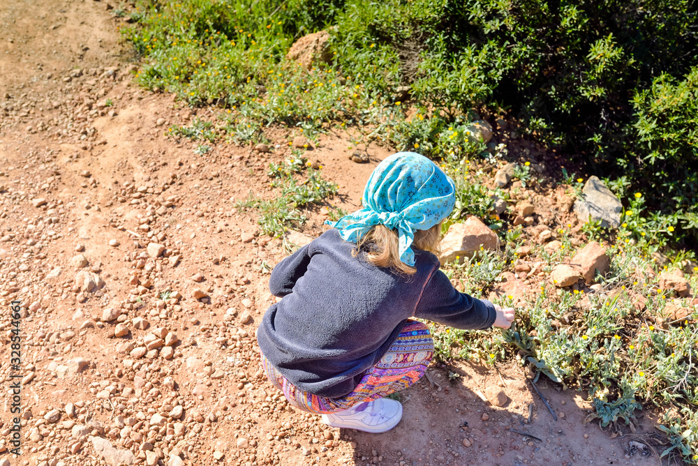 child on a walk discovering nature child on a walk discovering nature