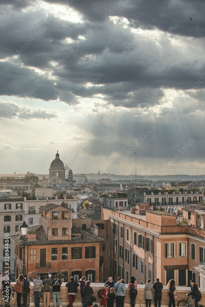 View from the Spanish Steps - Roma