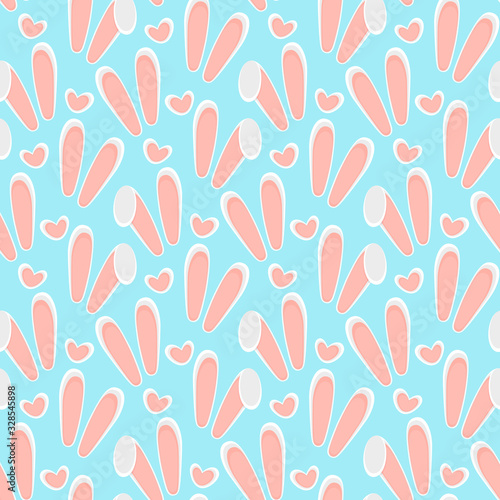 seamless easter pattern and background vector illustration
