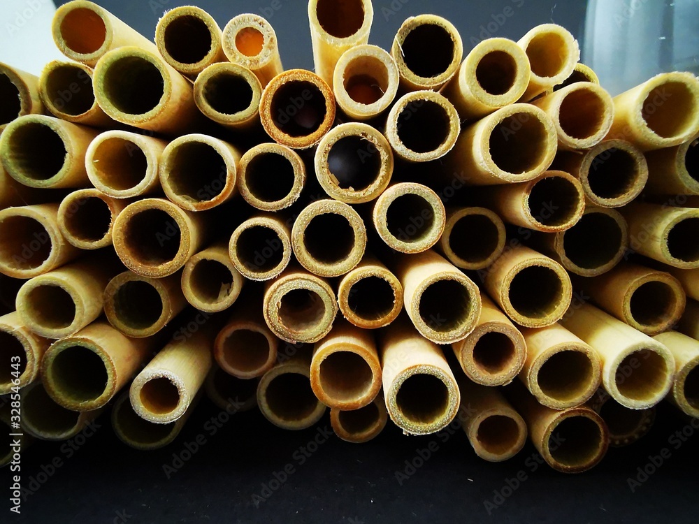 Bamboo drinking straw