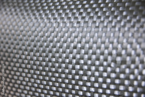 texture fiberglass fabric with glare and soft selective focus
