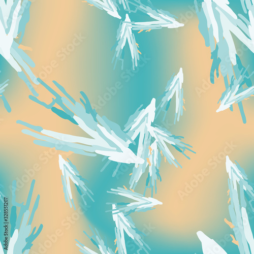 UFO camouflage of various shades of blue, beige and white colors