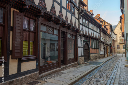 Old half-timbered houses in Quedlinburg, Germany