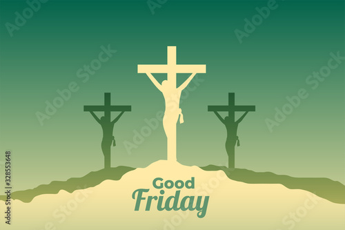 jesus christ crucifixion scene for good friday event