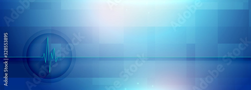 healthcare and medical science banner with text space