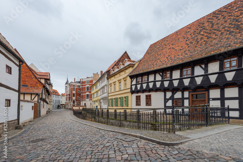 Old half-timbered houses in Quedlinburg, Germany