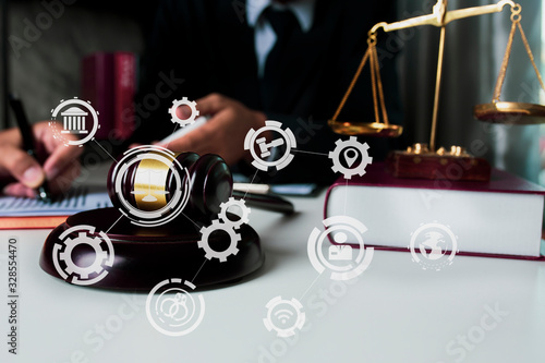 justice and law concept.	