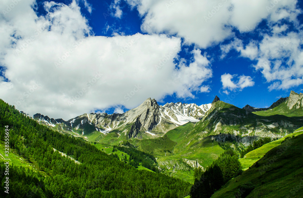 Obraz premium Italy mountains nature sky clouds sunny 