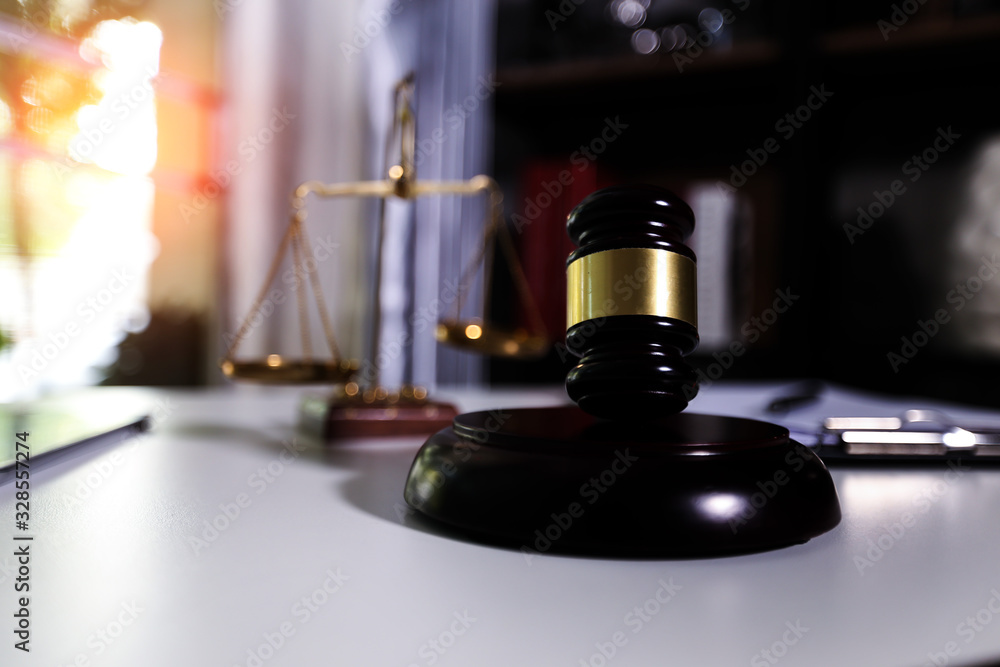 Justice and law concept. Law table office. Justice and law concept. Law table office.