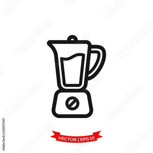blender icon in trendy flat design