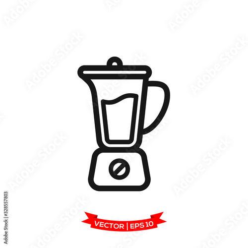 blender icon in trendy flat design
