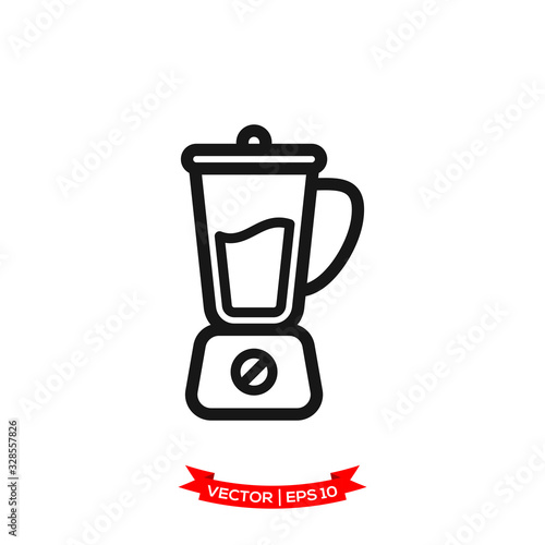 blender icon in trendy flat design