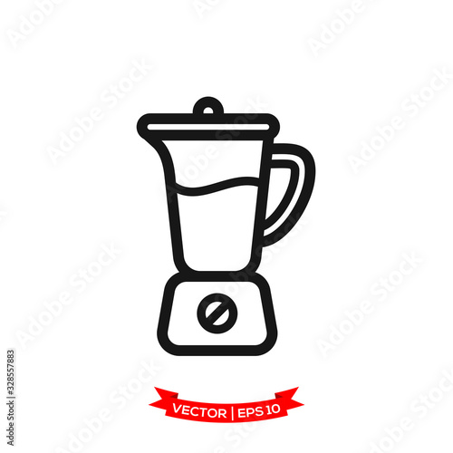 blender icon in trendy flat design