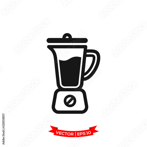 blender icon in trendy flat design