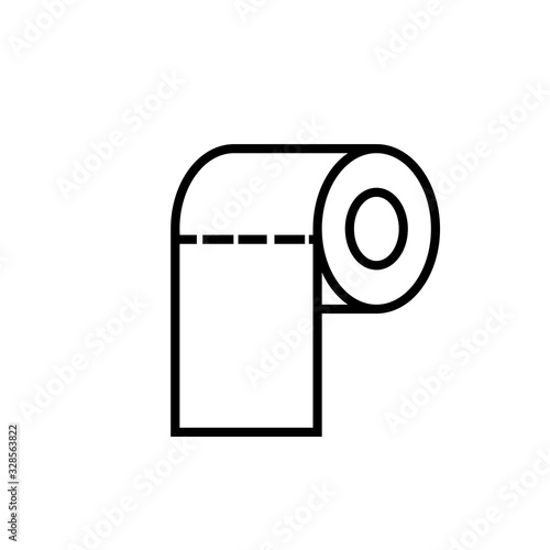 tissue toilet icon vector template