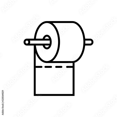 tissue toilet icon vector template