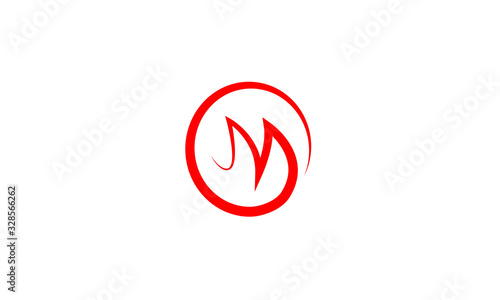 m letter logos icon isolation