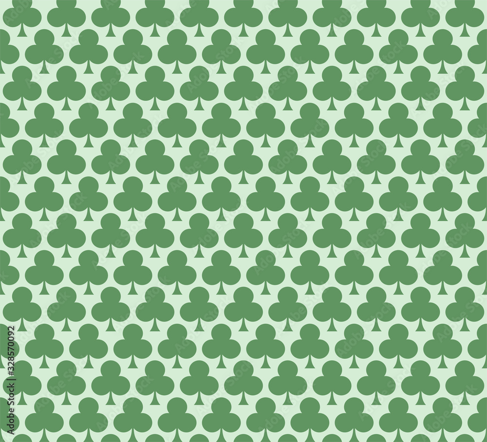 Creative design of clovers seamless background Creative design of clovers seamless background