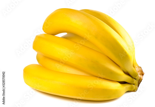 Bunch of bananas isolated on white background