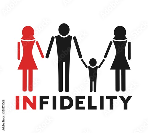 Design of unfaithful man icon