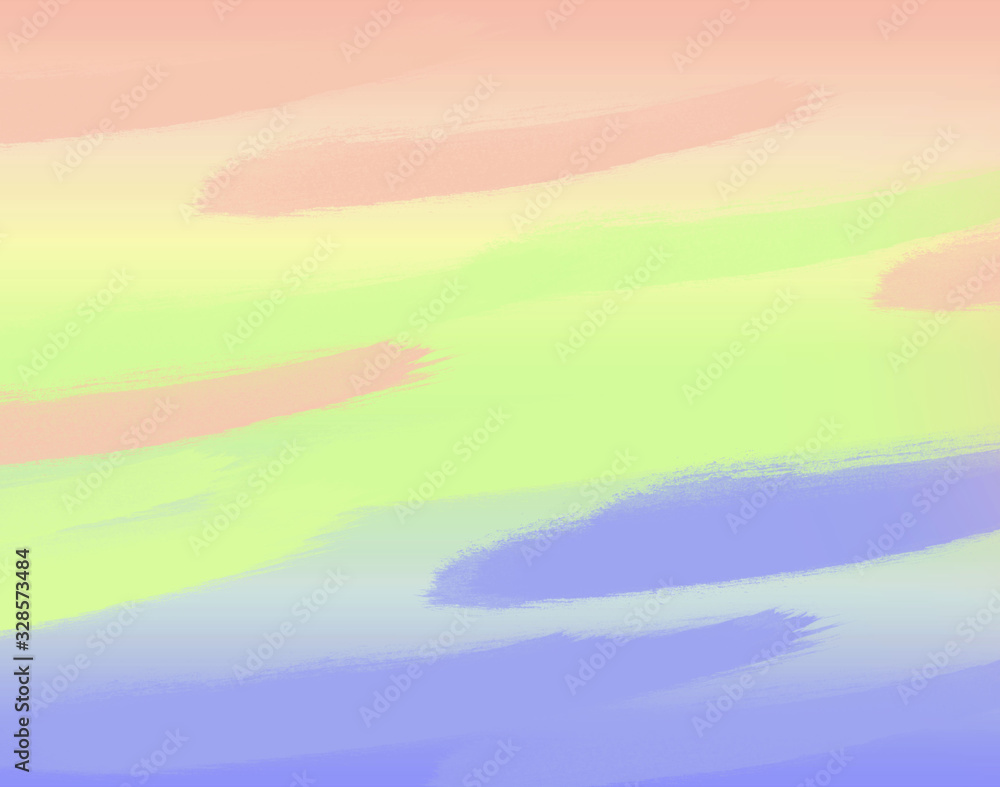 Background pastel colors, brush strokes blue and pink