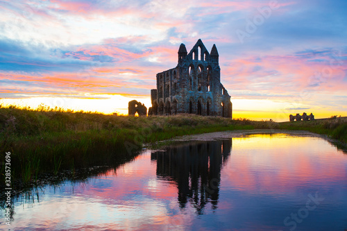 Fotografie Work by DCA- Stunning sunset at Whitby Abbey -2019